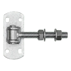 Bisagra regulable para puertas M16 con chapa 115×50 mm – galvanizada