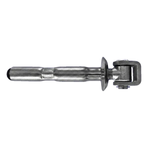 PSG Anclaje de acero M16 Ø 21 L-140 con bisagra regulable y rosetón