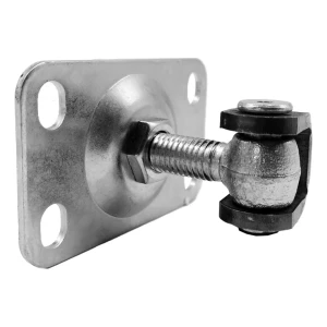 PSG bisagra regulable atornillada M12 con placa 54×85 mm galvanizada