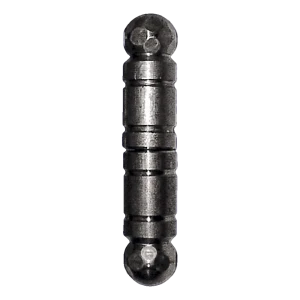 PSG bisagra decorativa torneada de acero H146 × Ø30 mm para portones y cancelas