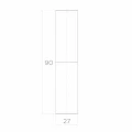 PSG bisagra rodada para puertas fi 27 mm – altura 90 mm para puertas batientes 001-475 (2)