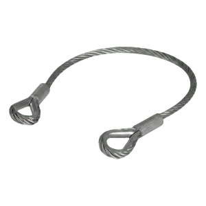 Comunello cable de seguridad para hoja de puerta de acero galvanizado 500 mm