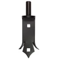 Perno ornamental de bisagra de banda fi 14 mm para puertas batientes – para atornillar 001-510 (1)