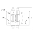 Comunello Albatros Piccolo – sistema de bisagras para puerta plegable de hasta 4 m / 100 kg 001-530 (7)