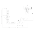 Comunello Albatros Piccolo – sistema de bisagras para puerta plegable de hasta 4 m / 100 kg 001-530 (8)