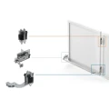 Comunello Albatros Piccolo – sistema de bisagras para puerta plegable de hasta 4 m / 100 kg 001-530 (9)