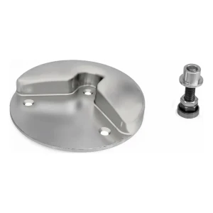 Tope Comunello para puerta batiente galvanizado redondo ø160 mm H30