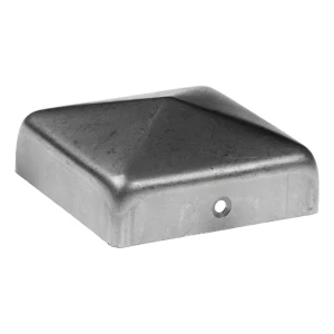 Remate piramidal galvanizado para poste de vallado 90×90 mm