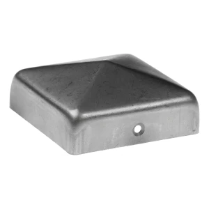 Capuchón de acero en forma de sobre para poste de valla 90×90 mm