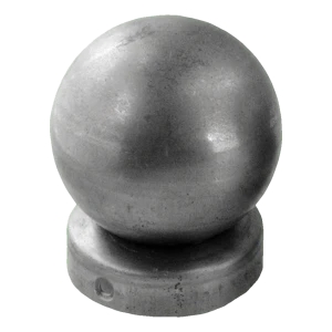 Cubierta para valla de acero para poste de ⌀ 42 mm con bola decorativa de ⌀ 60 mm