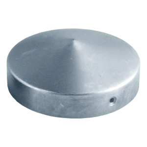 Capuchón de acero galvanizado para poste de vallado redondo Ø 42 mm