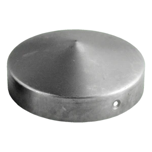 Capuchón de acero redondo para poste de valla Ø 48 mm (1,5")