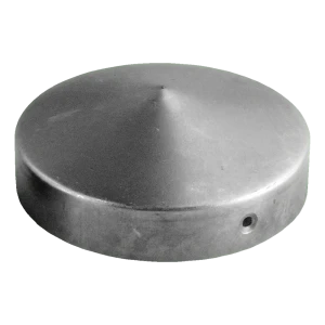 Sombrerete de acero redondo para poste de vallado Ø 60 mm – en bruto