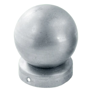 Capuchón para vallado redondo para poste Ø 60 mm con bola Ø 60 – acero galvanizado