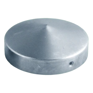 Techo de valla circular para poste Ø 60 mm – acero galvanizado