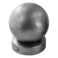 Remate de valla de acero para poste Ø 48 mm con bola decorativa Ø 60 mm 001-591 (1)