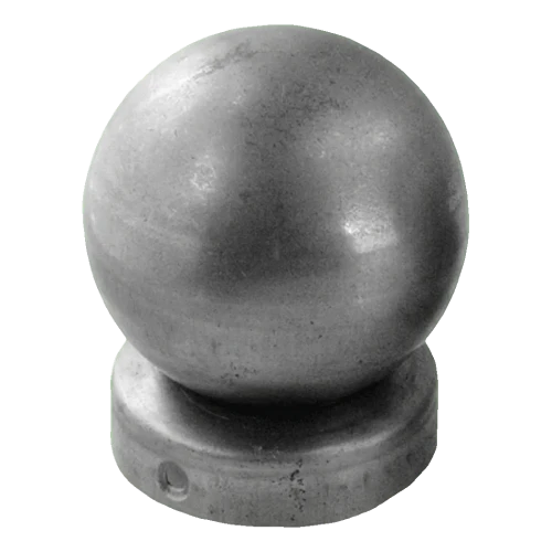 Remate de valla de acero para poste Ø 48 mm con bola decorativa Ø 60 mm 001-591 (1)