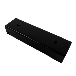 Perfil en U conector soporte para murete 200x55 negro
