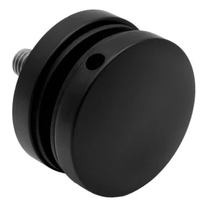 Soporte puntual para vidrio 8-17,52 mm fi 50/8/M10x50 AISI 304 sistema plano negro