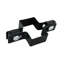 Abrazadera intermedia para paneles de vallado 60x40 negro