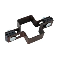 Abrazadera intermedia para paneles de valla 60x40 bronce