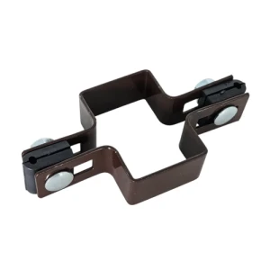 Abrazadera intermedia para paneles de valla 60x40 bronce