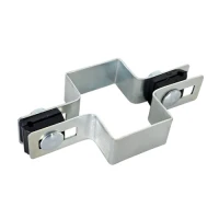 Abrazadera intermedia para paneles de valla 60x40 galvanizada