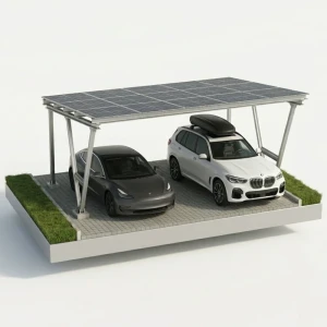 Cobertizo fotovoltaico VICA para 2 vehículos SOLO Carport