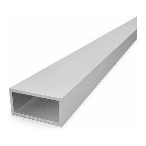 Tubo de aluminio rectangular 30×60×3 mm – perfil cerrado EN AW-6060, L=2000 mm