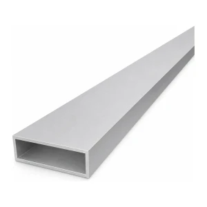 Tubo de aluminio rectangular 20×60×2 mm – perfil cerrado EN AW-6060, L=2000 mm