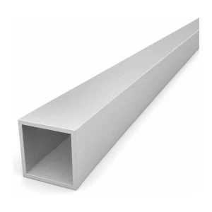 Tubo cuadrado de aluminio 40×40×3 mm – perfil cerrado L=2000 mm