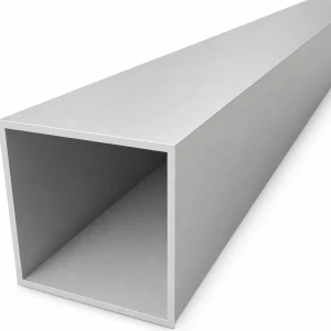 Tubo de aluminio cuadrado 80×80×3 mm – perfil cerrado EN AW-6060, L=2000 mm