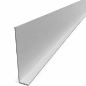 Ángulo de aluminio de alas desiguales 100×20×2 mm – perfil en L, longitud 2000 mm