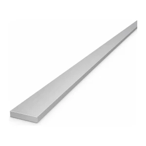 Pletina de aluminio 25×5 mm EN AW-6060 T6/T66, longitud 2000 mm