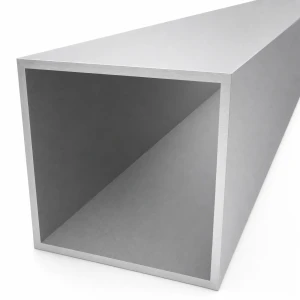 Tubo de aluminio cuadrado 100×100×4 mm – perfil cerrado L=2000 mm