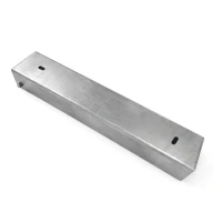 Perfil U conector soporte para zócalo 300x55 galvanizado