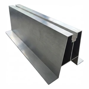 Puente trapecial de aluminio H100 L330 con junta EPDM 2 mm para montaje FV