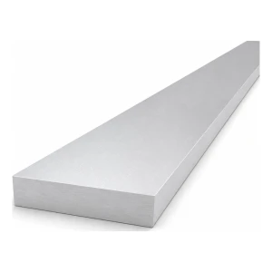 Pletina de aluminio 70×15 mm EN AW-6060 T6/T66, longitud 2000 mm