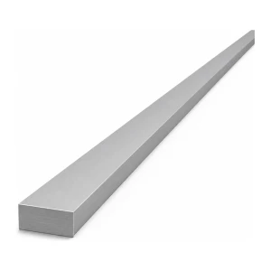 Pletina de aluminio 20×10 mm – perfil plano EN AW-6060 T6/T66, L=2000 mm