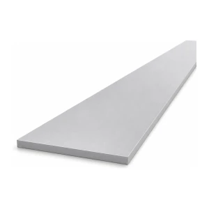Pletina de aluminio 80×5 mm EN AW-6060 T6/T66, longitud 2000 mm