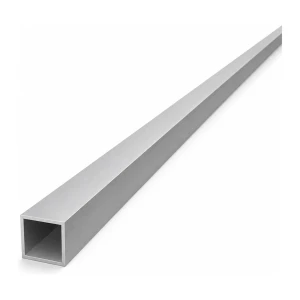 Tubo cuadrado de aluminio 15×15×1 mm – perfil cerrado L=2000 mm