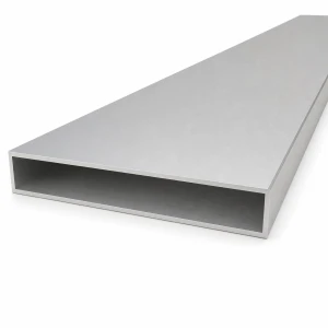 Tubo de aluminio rectangular 20×120×2 mm – perfil cerrado, longitud 2000 mm