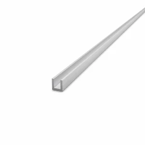 Perfil en C/U de aluminio 10×10×1,5 mm – longitud 2000 mm, EN AW-6060