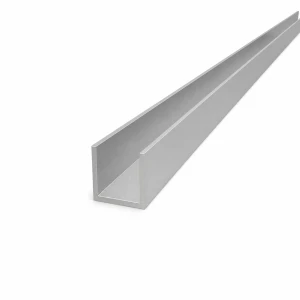Perfil en U/C de aluminio 25×25×2 mm – perfil abierto C/U, longitud 2000 mm