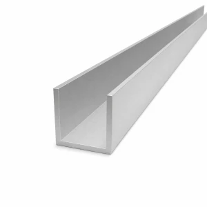 Perfil en U aluminio 40×40×3 mm – perfil C/U EN AW-6060, L=2000 mm