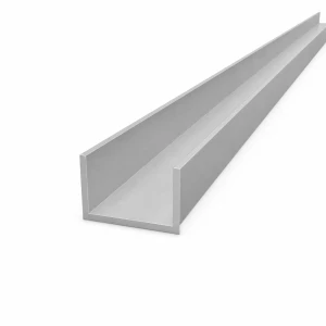 Perfil en C/U de aluminio 45×25×2,5 mm – longitud 2000 mm