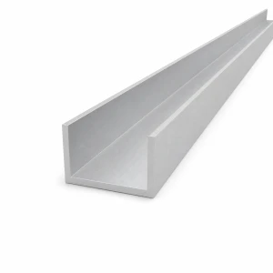Correa aluminio 50×30×3 mm – perfil C/U longitud 2000 mm
