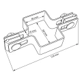 Abrazadera intermedia para paneles de valla 60x40 antracita grafito GPV-700-01 (3)