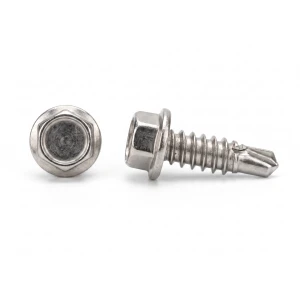 Tornillo autorroscante DIN 7504 K 4,8x19 mm A2, cabeza hexagonal con brida, paquete de 500 unidades