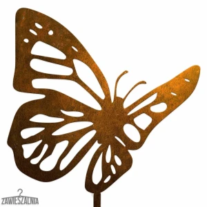 Zawieszalnia – adorno de jardín Mariposa Oxidada de acero corten XL 19×99 cm